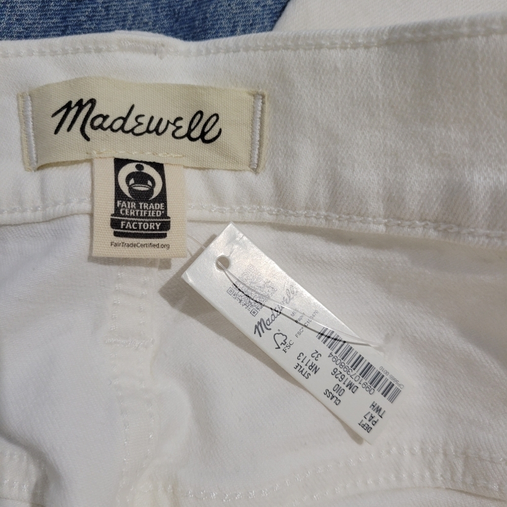 Madewell The Emmett Wide-Leg Full Length Jean: Patch Pocket Edition NWT Sz 32 - Picture 11 of 12